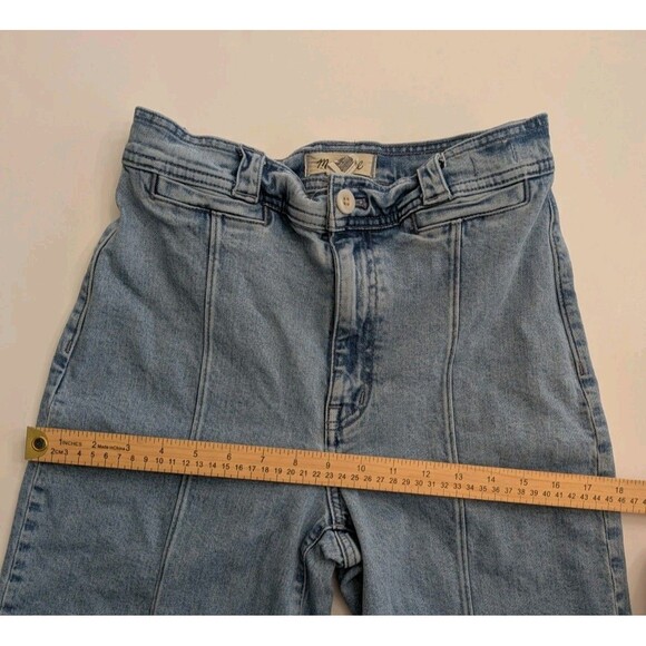 Madewell The Perfect Vintage Wide Leg Jean Size 27 Paradelle Wash Front Seam - Picture 10 of 12
